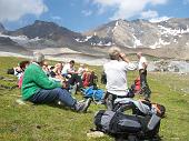 Salita dal Rif. Pizzini al Rif. Casati e ascensione al Cevedale il 1 agosto 2009 , esc. al Lago dei Caprioli in Val di Sole il 2  - FOTOGALLERY